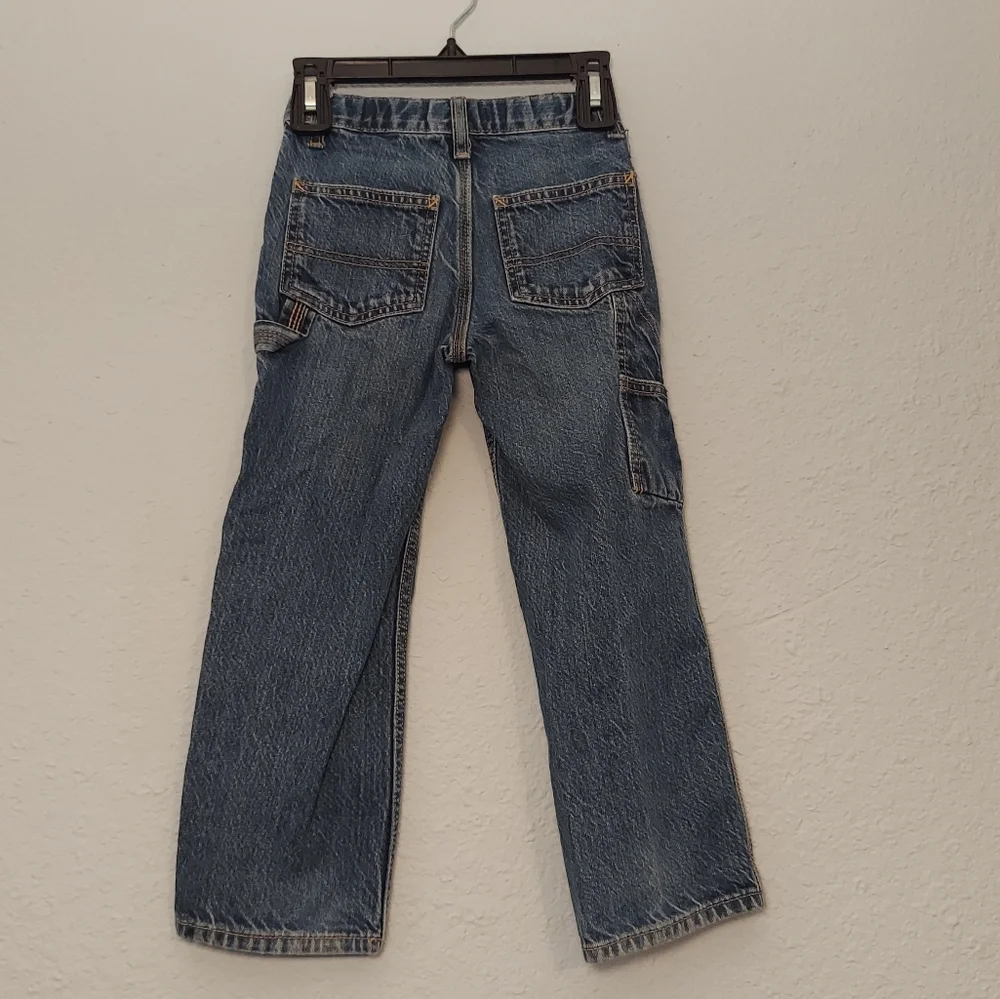 Osh Kosh B'gosh Blue Jeans Carpenter Style Pants Size 5 - Picture 2 of 12